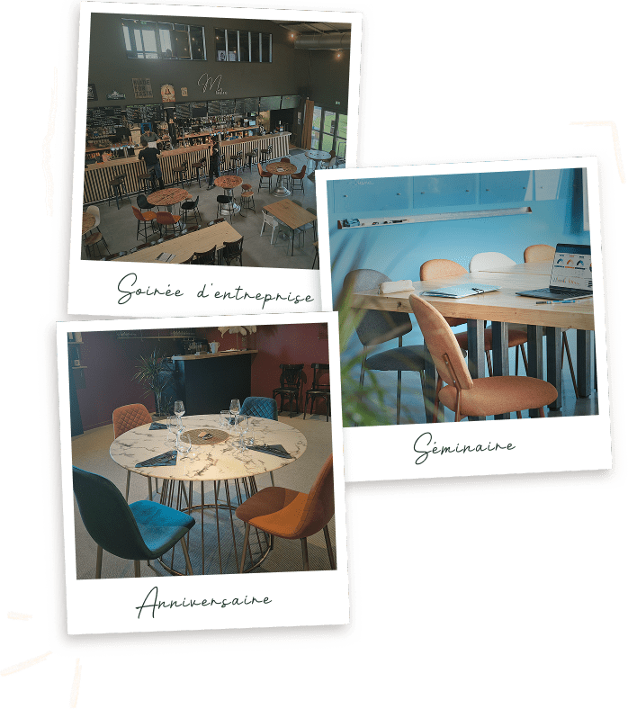 Espaces privatisables : soirée d'entreprise, séminaire, anniversaire